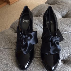 Stuart weitzman patent leather dress shoe